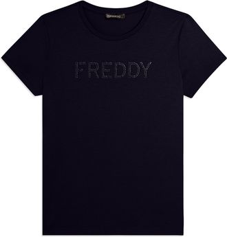Freddy T-shirt manica corta con logo FREDDY in strass