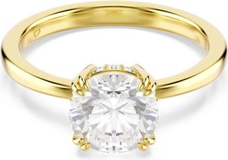 Swarovski Accessoires, Dames, Geel, 60 MM, Stilla Ring met Kristal