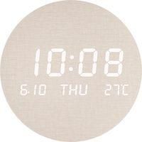 OEM Reloj De Pared Led Creativo - Para Salones, Dormitorios Y Otras Estancias - Estilo Escandinavo Sencillo: Un Accesorio Ideal Para Un Estilo De Vida Con