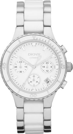 DKNY Dnu Legal Reason Dkny Womens Chronograph White Dial Watch