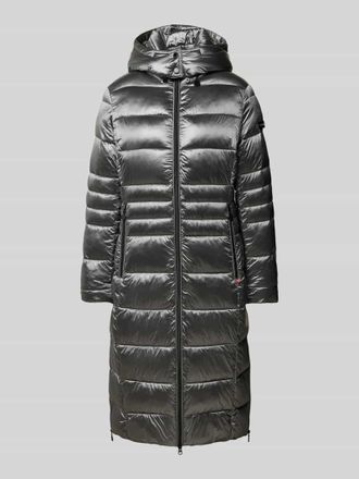 Frieda & Freddies Steppmantel mit Kapuze Modell DALIA in Silber, Gr&ouml;&szlig;e 44