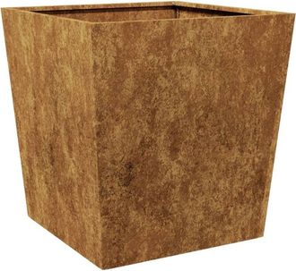 vidaXL Jardinera de acero oxidado 50x50x50 cm Vidaxl