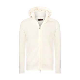 Gran Sasso Giubbino in Lana Vergine - - Knitwear - Uomo - Bianco - L