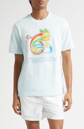 Casablanca Manga Tennis Graphic T-Shirt in Manga Tennis Ball at Nordstrom, Size Xx-Large