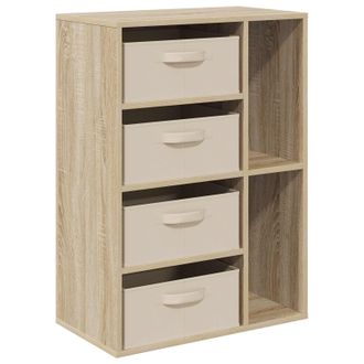 vidaXL Aparador Roble Sonoma 60 X 33,5 X 84 Cm Vidaxl