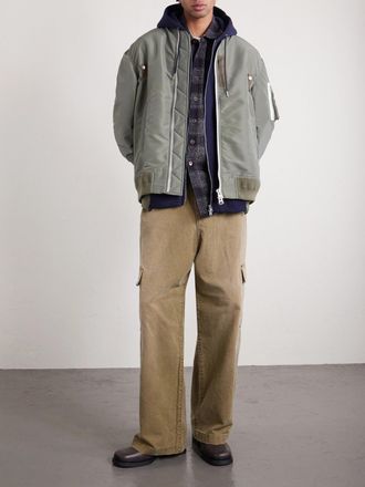 sacai Padded Nylon-Twill Bomber Jacket