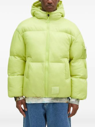 Alpha Industries hooded puffer jacket - men - Polyester - M - Green