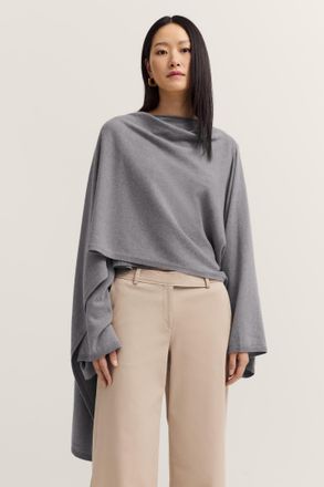 Bugatti Damen Poncho van wol-kasjmiermix