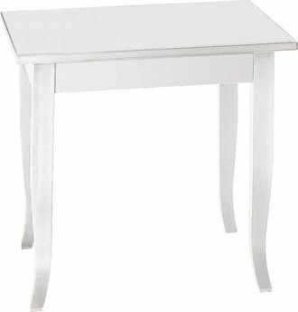 Milani Home EDGAR - tavolo da pranzo in legno massello cm 80 X 80
