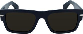 Ferragamo Classic Logo 54mm Rectangular Sunglasses in Blue at Nordstrom
