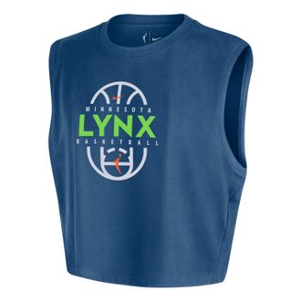 Nike (WMNS) Nike WNBA Minnesota Lynx Authentic Sleeveless Cropped T-Shirt Court Blue IQ8213-476