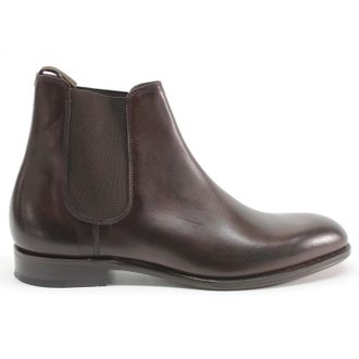Loake Coppergate Leather Mens Ankle Boots - UK 8 - US 9 Men - EU 42 - Scorched Walnut - Size:UK 8