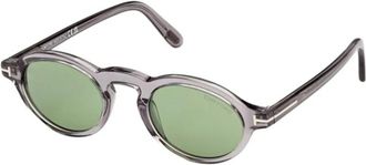 Tom Ford Aristotele-02 Zonnebril - Heren - Zonnebrillen - Grijs - 48 MM - Accessoires