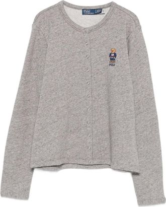 Polo Ralph Lauren Cardigan con ricamo - Grigio