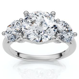 Pompeii3 Certified 3 1/2Ct Diamond Engagement Ring Lab Grown