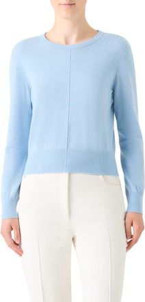 Akris Cashmere Sweater in Powder Blue at Nordstrom, Size 14