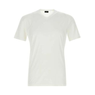 Gucci Zachte rayon jersey T-shirt - Heren - T-shirts - Wit - M - Rayon - Tops