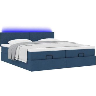vidaXL Estructura De Cama Otomana Con Colchones Tela Topo 200x200cm Vidaxl