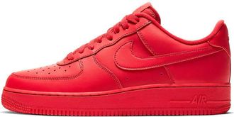 Nike Nike Mens Air Force 1 07 LV8 Sneaker, Triple Red, 7