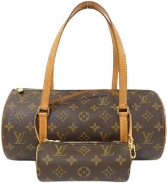 Louis Vuitton Pre-owned Shoulder Bags, female, Brown, Size: ONE SIZE Pre-owned Canvas handbags