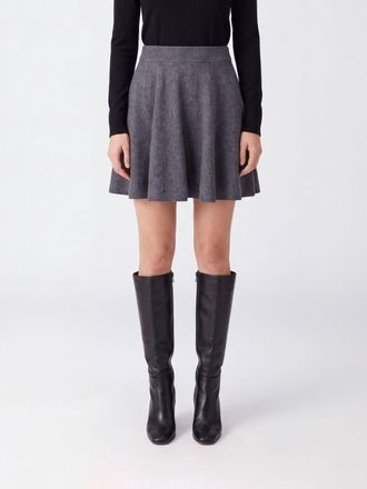By Malene Birger Minigonna a ruota in maglia di lana con vita alta elasticizzata