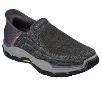 Skechers Mens Holmgren Slip-On In Charcoal