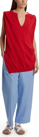 PDR Phisique Du Role Sleeveless V-Neck Top with Ribbed Hem