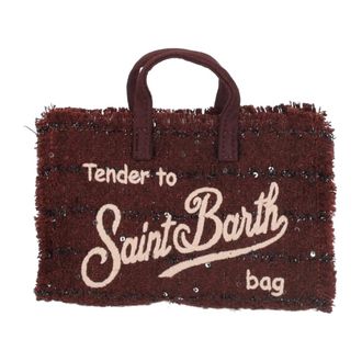 MC2 Saint Barth Bolso para m&oacute;vil de tweed - Bags - Mujer - Rojo - ONE SIZE