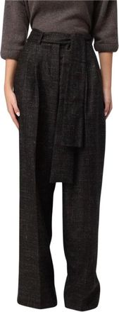 Liviana Conti Pantalones - Trousers - Mujer - Marr&oacute;n - M