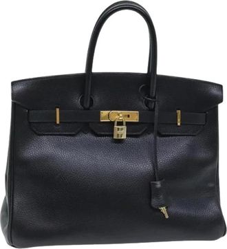 Herm&egrave;s Pre-owned Vintage Handtas - Dames - Vintage Handtas - Zwart - ONE Size - Leer - Vintage