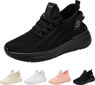 Generic Womens Slip on Walking Shoes Comfort Lightweight Breathable Sock Shoes Womens Lace Up Non-Slip Mesh Casual Sneaker Fashion Workout Athletic Hiking Ten
