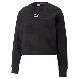 Under Armour Dames/Dames Unstoppable Quilted Drop Shoulder Regular Trui met lange mouwen (Zwart)