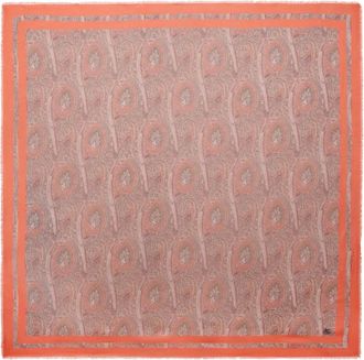 Etro paisley-print scarf - Arancione