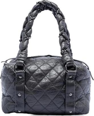 Chanel Pre-owned Vintage Schoudertas - Dames - Vintage Schoudertas - Zwart - ONE Size - Leer - Vintage