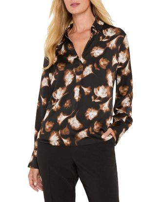 Nic+Zoe NIC+ZOE Golden Ginko Popover Shirt