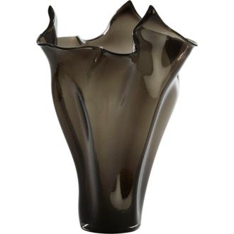 Light & Living Vaso De Vidrio Gris Rumi Smoke De Light & Living - &Oslash;22,5x41 Cm