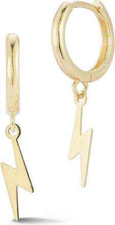 Ember Fine Jewelry 14K Bolt Drop Huggie Hoop Earrings in Gold at Nordstrom Rack