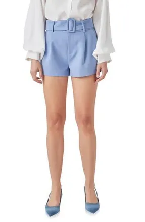 endless rose Belted Shorts in Clean Blue at Nordstrom Rack, Size Medium