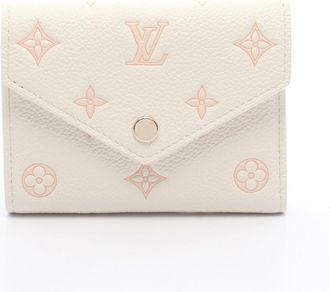 Louis Vuitton Peach Pink White Monogram Empreinte Wallet (Tri-Fold) (Pre-Owned)