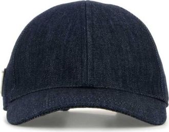 Prada Dark Blue Denim Baseball Cap