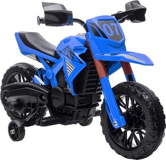 OEM Moto El&eacute;ctrica Para Ni&ntilde;os De +3 A&ntilde;os Moto De Bater&iacute;a Para Ni&ntilde;os 12v Con Ruedas Auxiliar Y Bocina Carga 30 Kg Azul