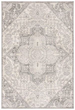 Safavieh Alfombra transicional de polipropileno gris/beige, 122 x 183 cm