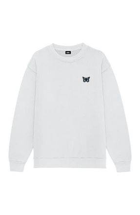 Dalix Womens Butterfly Heavyweight Relaxed Sweatshirt in Lunar Gray at Nordstrom, Size 3X-Large