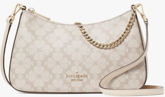 Kate Spade New York Womens Flower Pvc Medium Convertible Crossbody - Beige - One Size