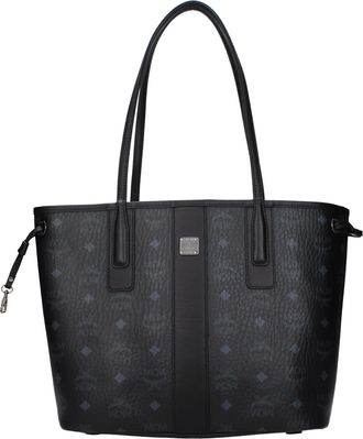 MCM Mcm Frauens Umh&auml;ngetasche Stoff Schwarz/Mehrfarbig