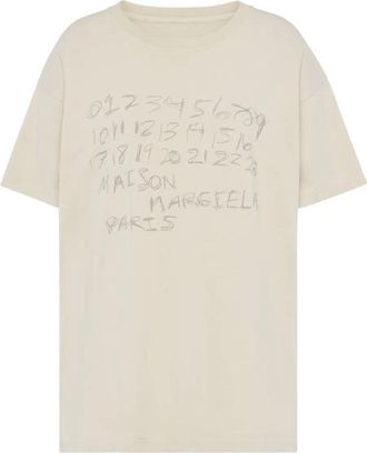 Maison Margiela Numerical Cotton T-Shirt Clothing