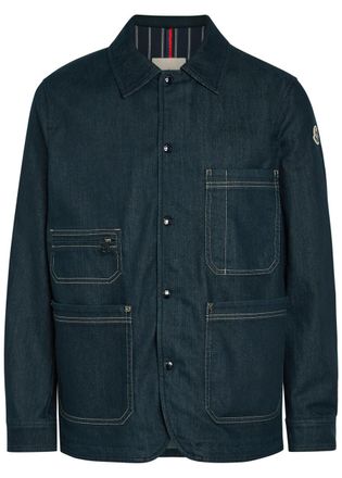 Moncler Haderu Denim Overshirt - Dark Blue - 4 (UK42 / XL)