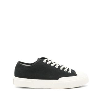 Superga Sneakers, male, Black, Size: 7 US Black Lace-Up Flatform Sneakers