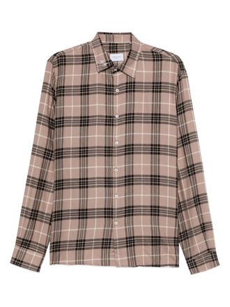 Family Fir$t Milano plaid-pattern button-up shirt - Neutrals