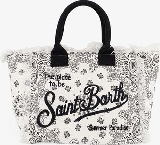 MC2 Saint Barth Borsa a spalla Vanity in canvas con stampa Bandana - MC2 SAINT BARTH - gender_Woman